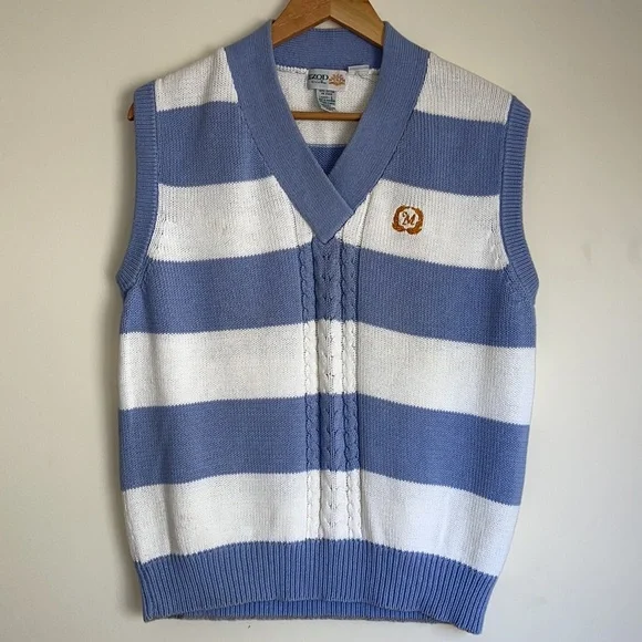 VINTAGE | IZOD preppy striped sweater vest - Picture 9 of 10